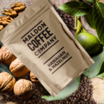 Bag of Hawaiian & Hazelnut coffee beans from Maldon Coffee Beans.