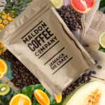 Bag of Jamaica Me Crazy coffee beans from Maldon Coffee Company.